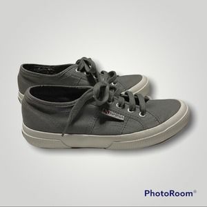 Superga Unisex 2750 COTU Gray Classic Sneakers Size 37, Men's 5, Women's 6.5